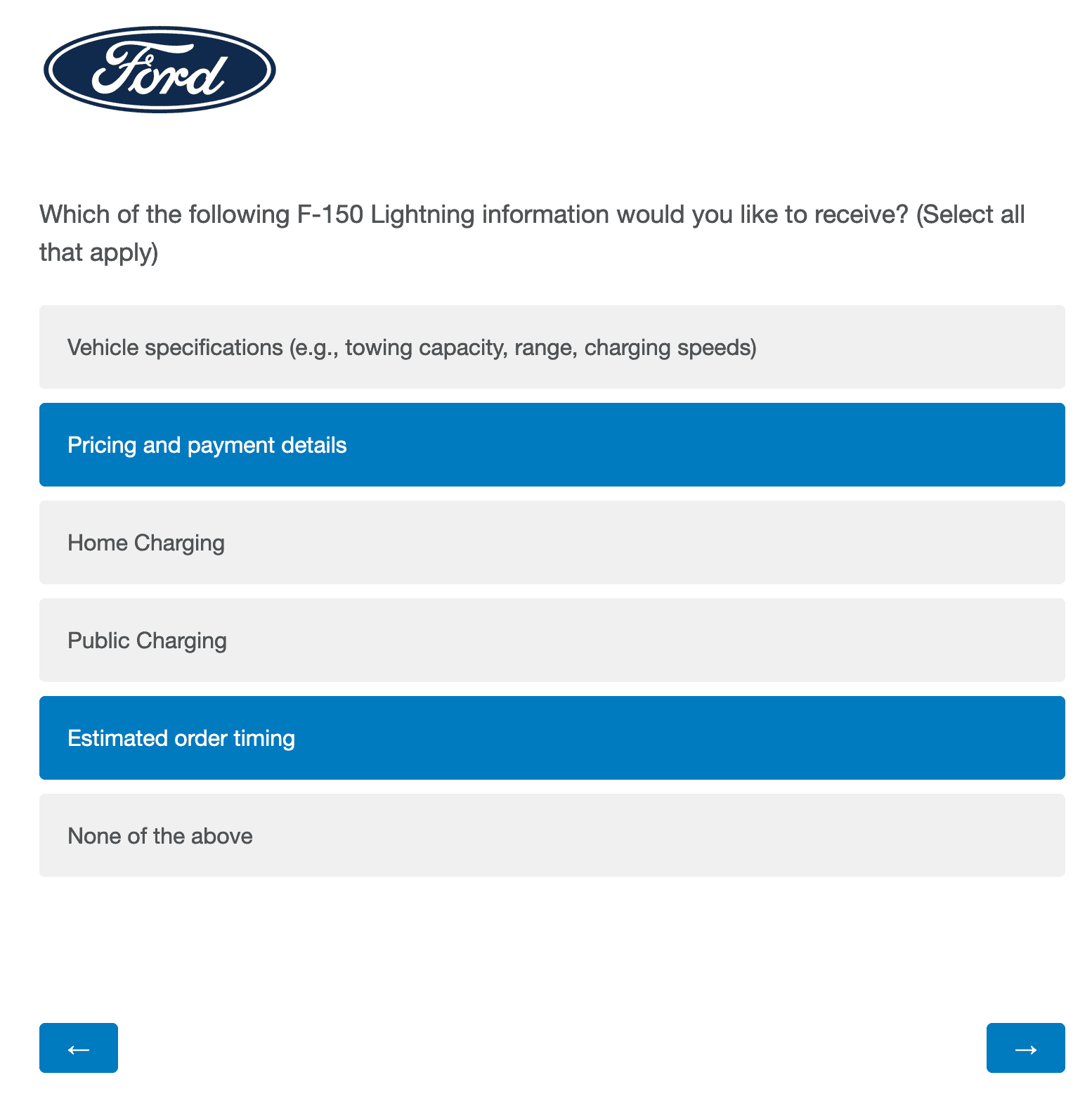 Ford F-150 Lightning Ford sends out Lightning survey email - Help us plan for your F-150 Lightning Order Screen Shot 2022-09-02 at 13.34.53