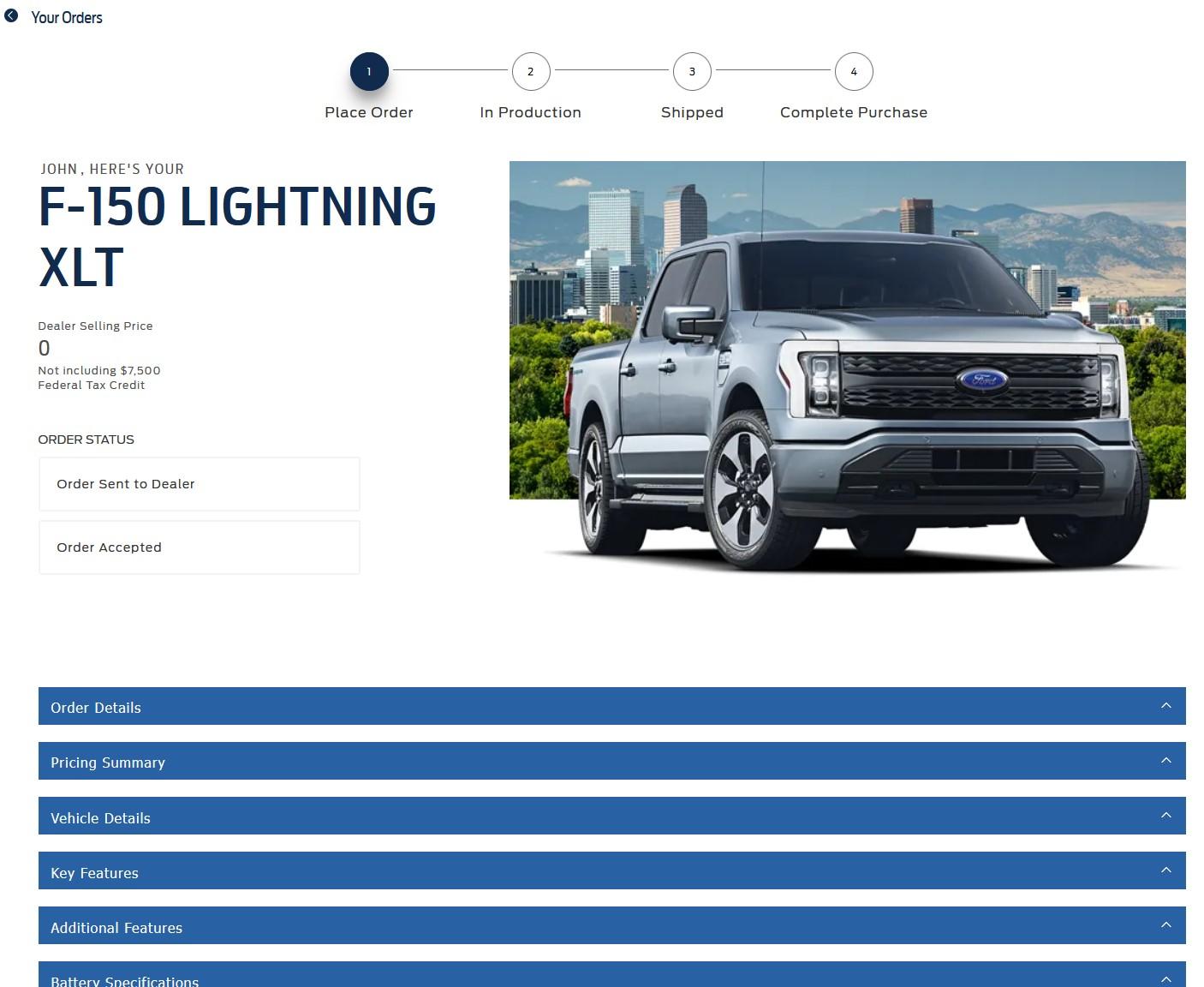 Ford F-150 Lightning Lightning WAVE 2 Emails Coming 1/19 For Ordering on 1/20 – Per Ford Customer Service Screenshot 2022-01-20 141624