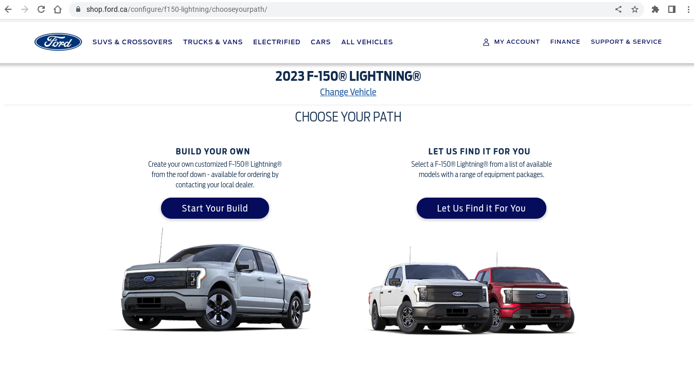 Ford F-150 Lightning 2023 Build & Price now Live on Ford.ca Screenshot 2022-12-02 9.45.23 PM