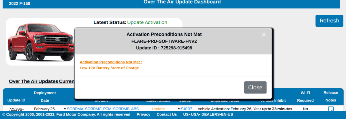 Ford F-150 Lightning Priority Update: 22-PU-1009-MIL-DTE Calculation Screenshot 2023-02-25 4.33.38 PM