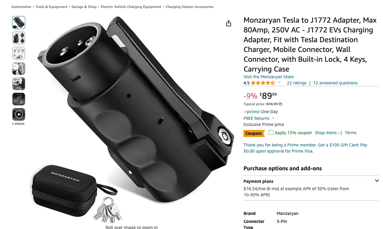 Ford F-150 Lightning I have a Tesla wall charger with adapter 80 amp how can I check to see what it is delivering? Screenshot 2023-09-18 at 3.49.58 PM