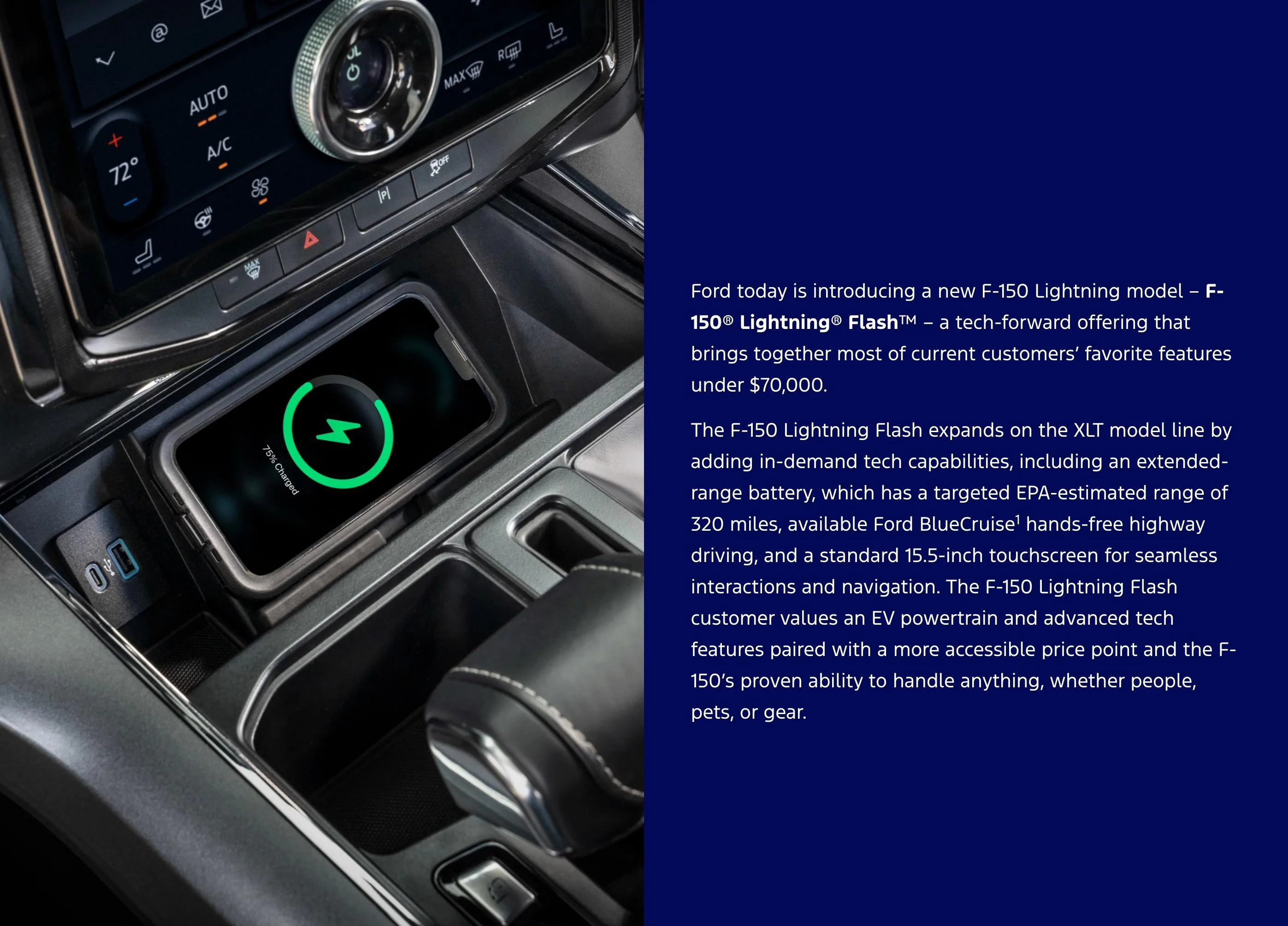 Ford F-150 Lightning F-150 Lightning FLASH Model Debuts with Heat Pump and Bigger Screen Screenshot 2023-10-03 at 5.26.32 AM