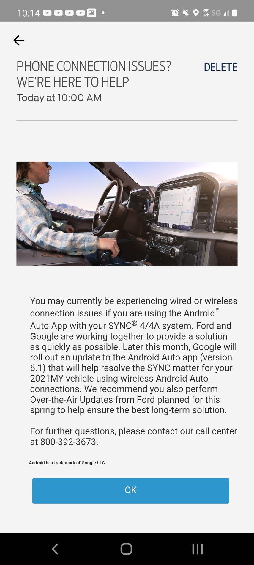 Ford F-150 Lightning Ford Says Fix Coming Soon For Android Auto App + SYNC 4/4A Issues Screenshot_20210218-101402_FordPass