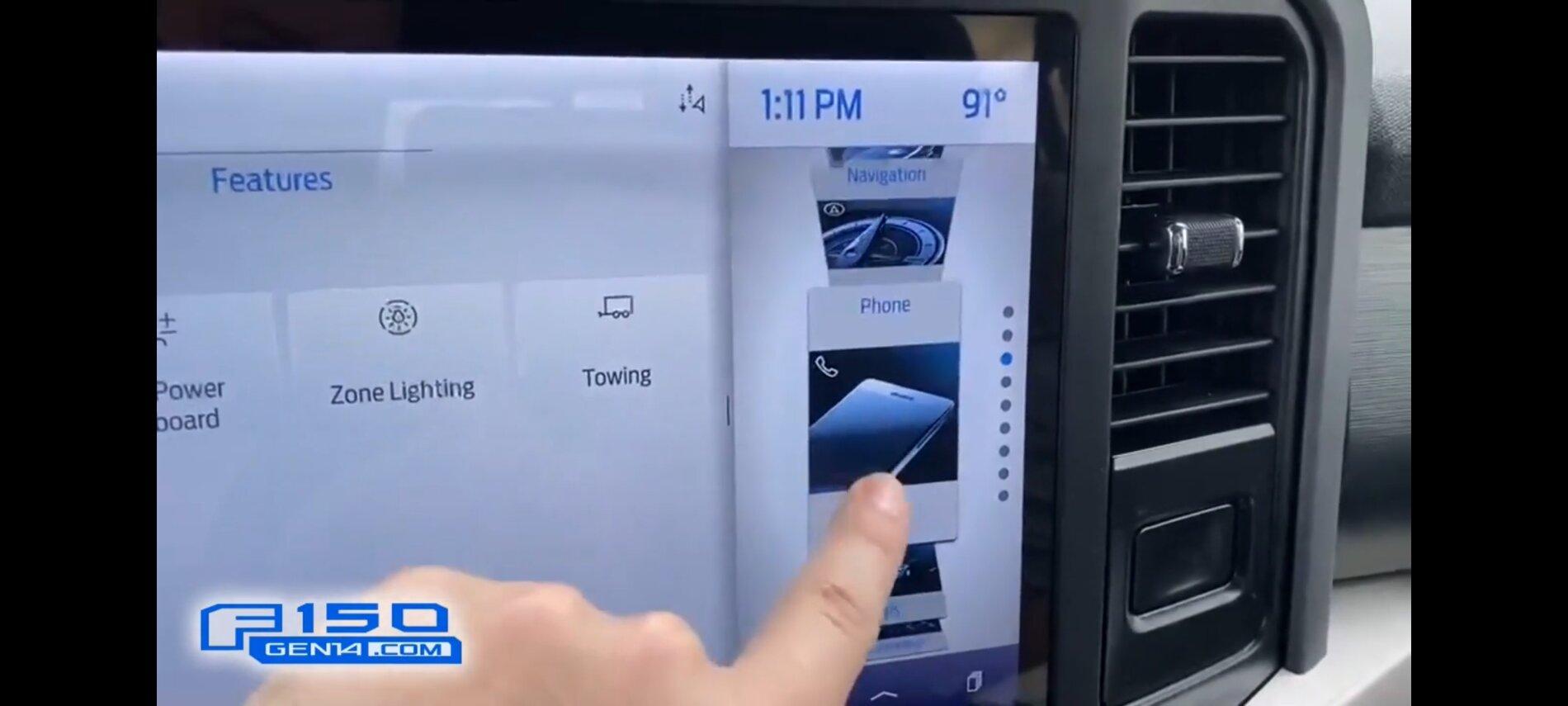 Ford F-150 Lightning Sync 4 Side screen apps able to be added? Screenshot_20210309-122612_YouTube