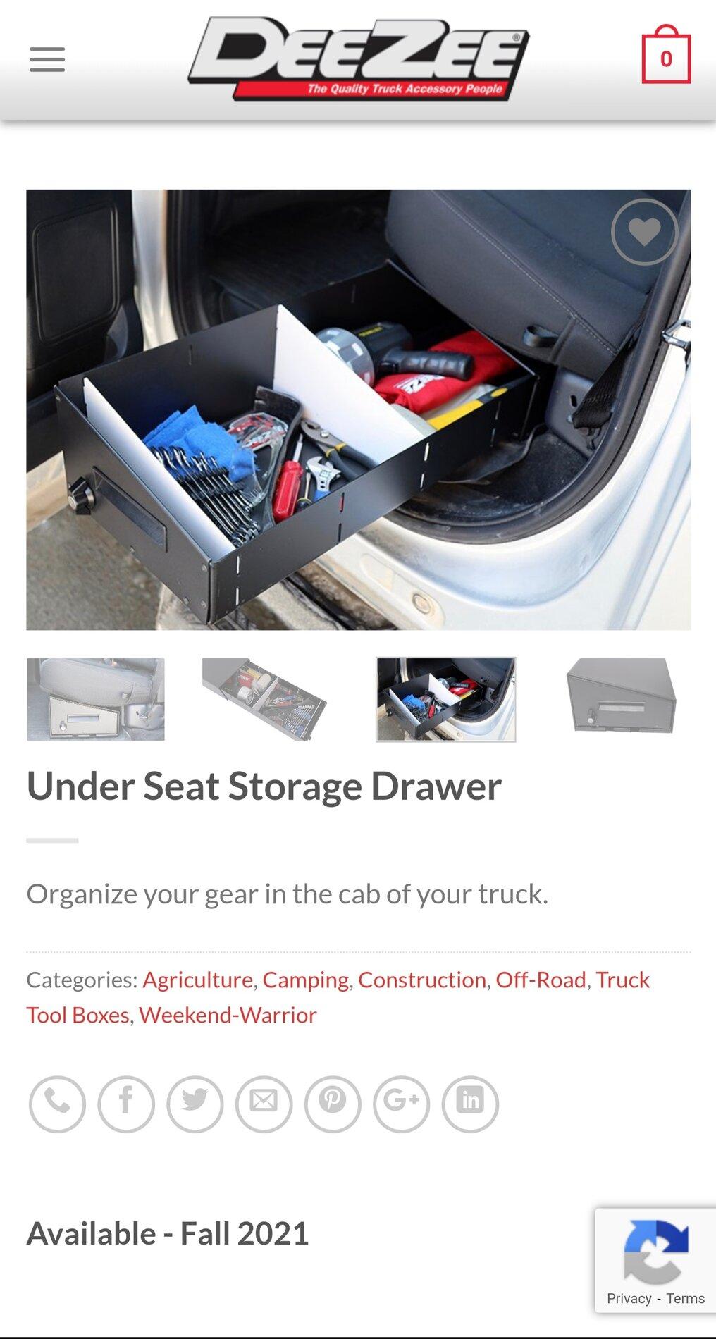 Ford F-150 Lightning DeeZee Rear Underseat Storage Screenshot_20210829-145706_Samsung Internet