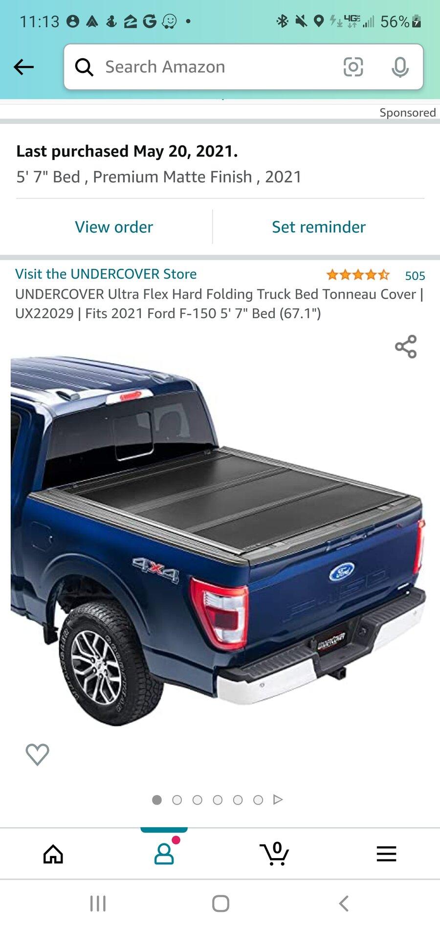 Ford F-150 Lightning 13th Gen Undercover flex with power tailgate Screenshot_20211027-111328_Amazon Shoppin