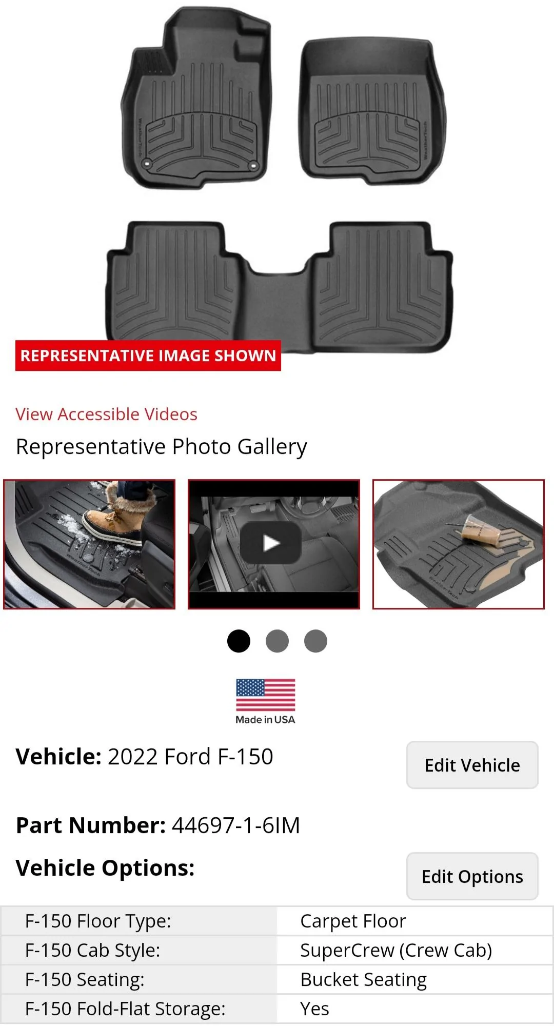 Ford F-150 Lightning WeatherTech HP FloorLiner Screenshot_20220131-184658_Chrome
