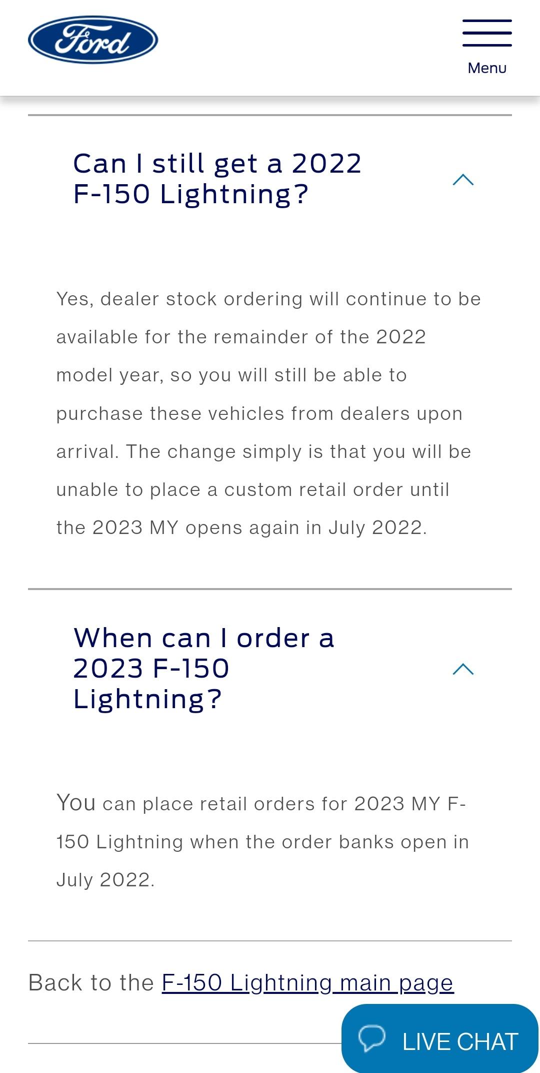 Ford F-150 Lightning 2023 Lightning ordering starts in August? Screenshot_20220706-220407