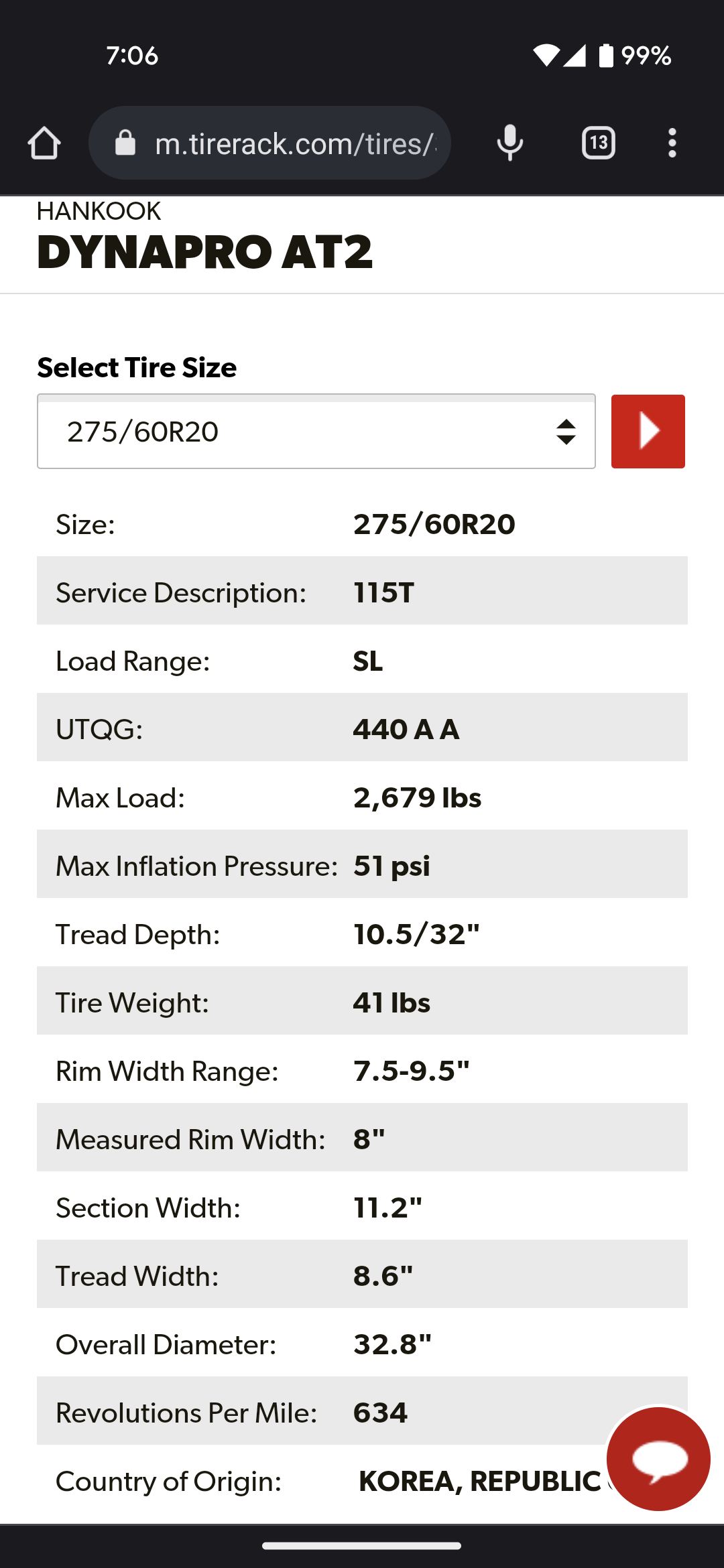 Ford F-150 Lightning Stock tires - AS XL vs AT SL??? Screenshot_20220914-070620