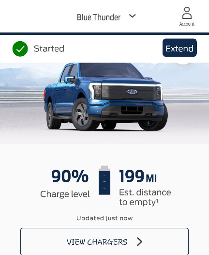 Ford F-150 Lightning ER Lightning- Cannot Charge Past 265 Miles? Screenshot_20221120-131539_FordPass