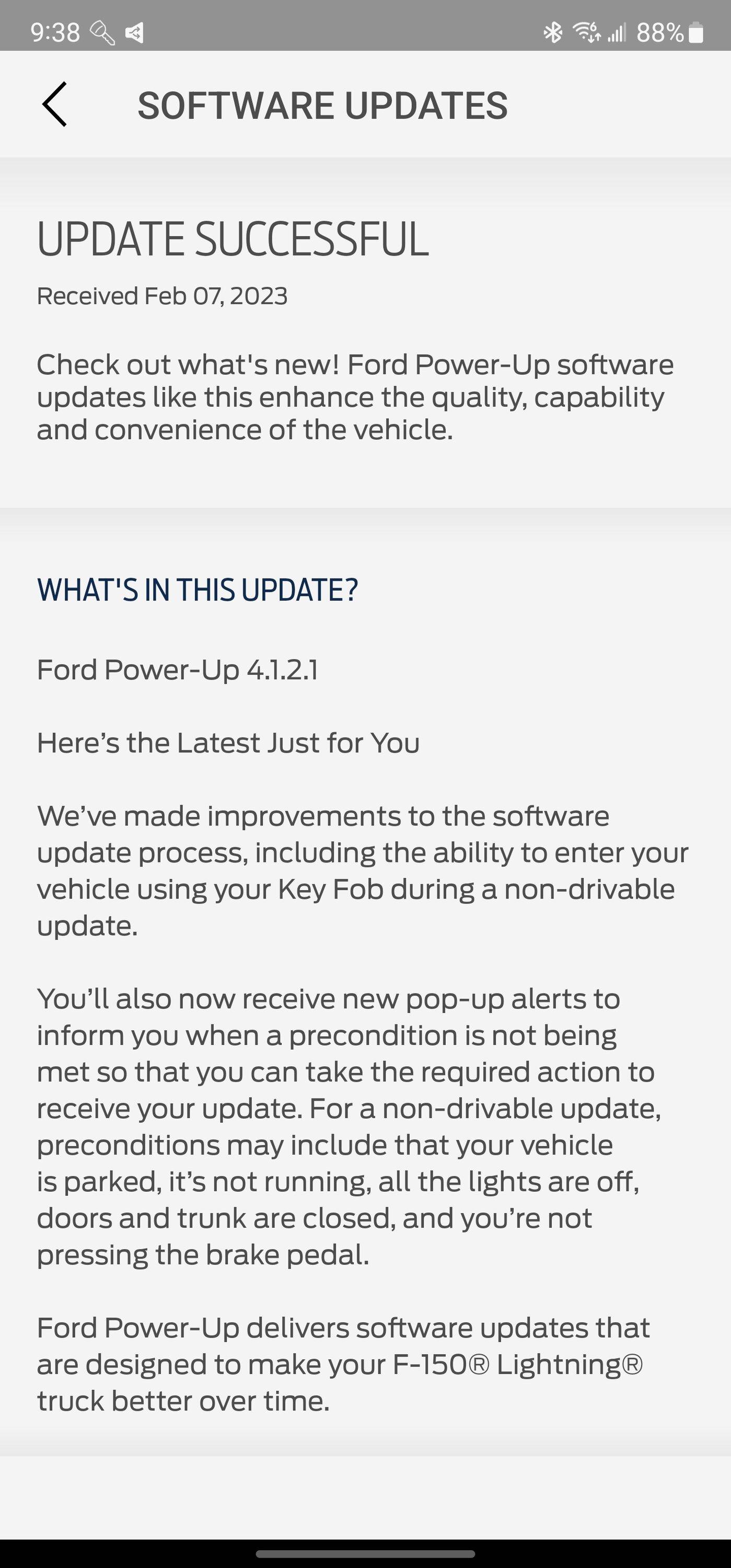 Ford F-150 Lightning Ford Power-Up 4.1.2 UI Update Screenshot_20230207_093836_FordPass