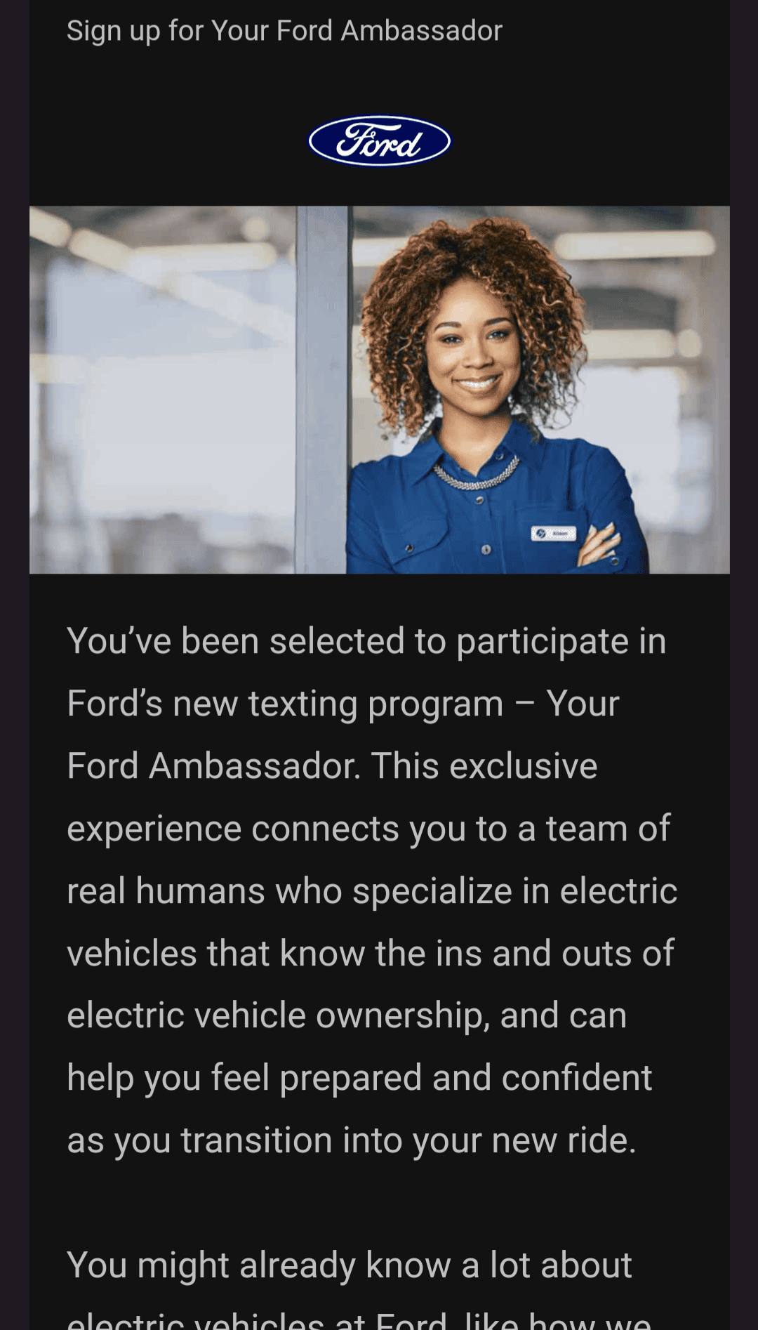 Ford F-150 Lightning "Your Ford Ambassador" email: anyone else get one? Screenshot_20230405-134343