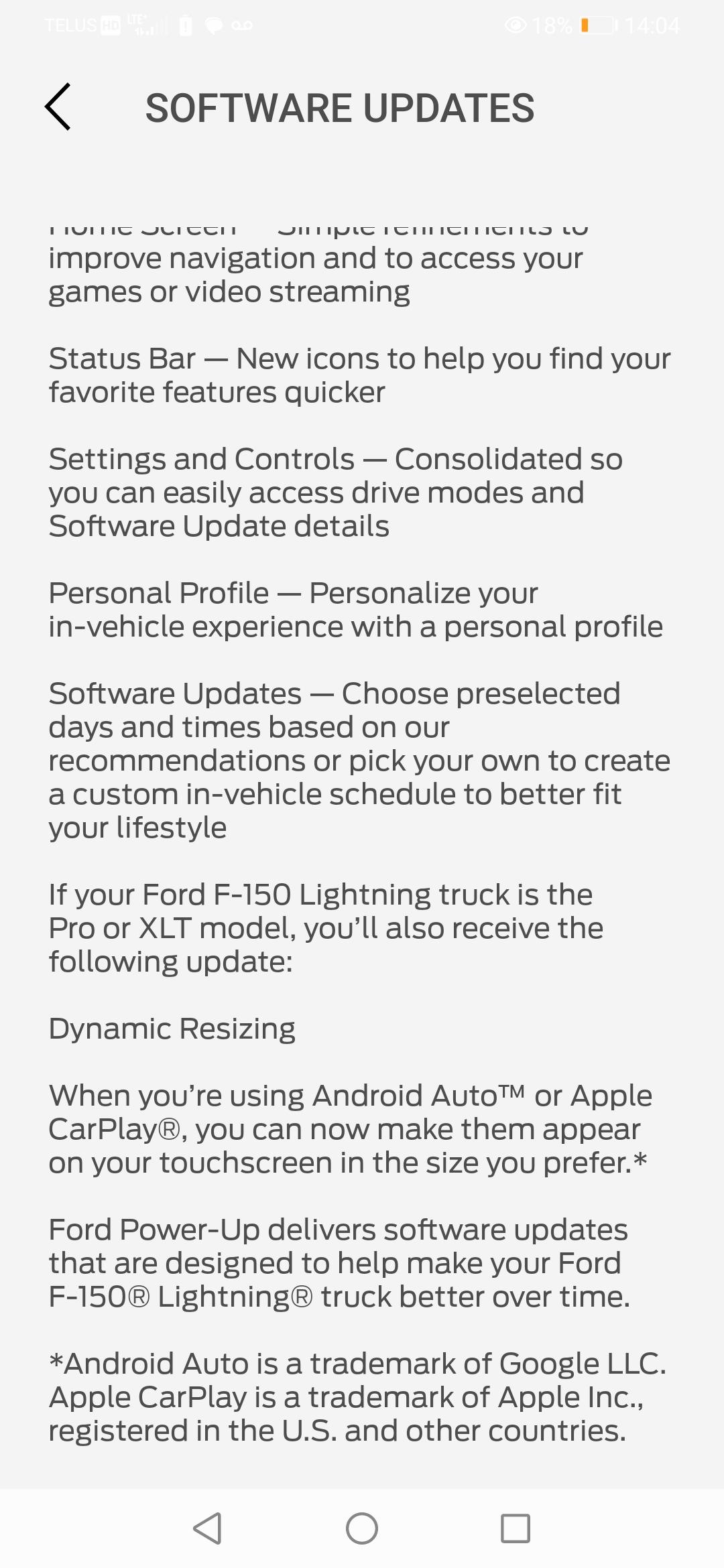 Ford F-150 Lightning CarPlay Resize? Screenshot_20230530_140434_com.ford.fordpass