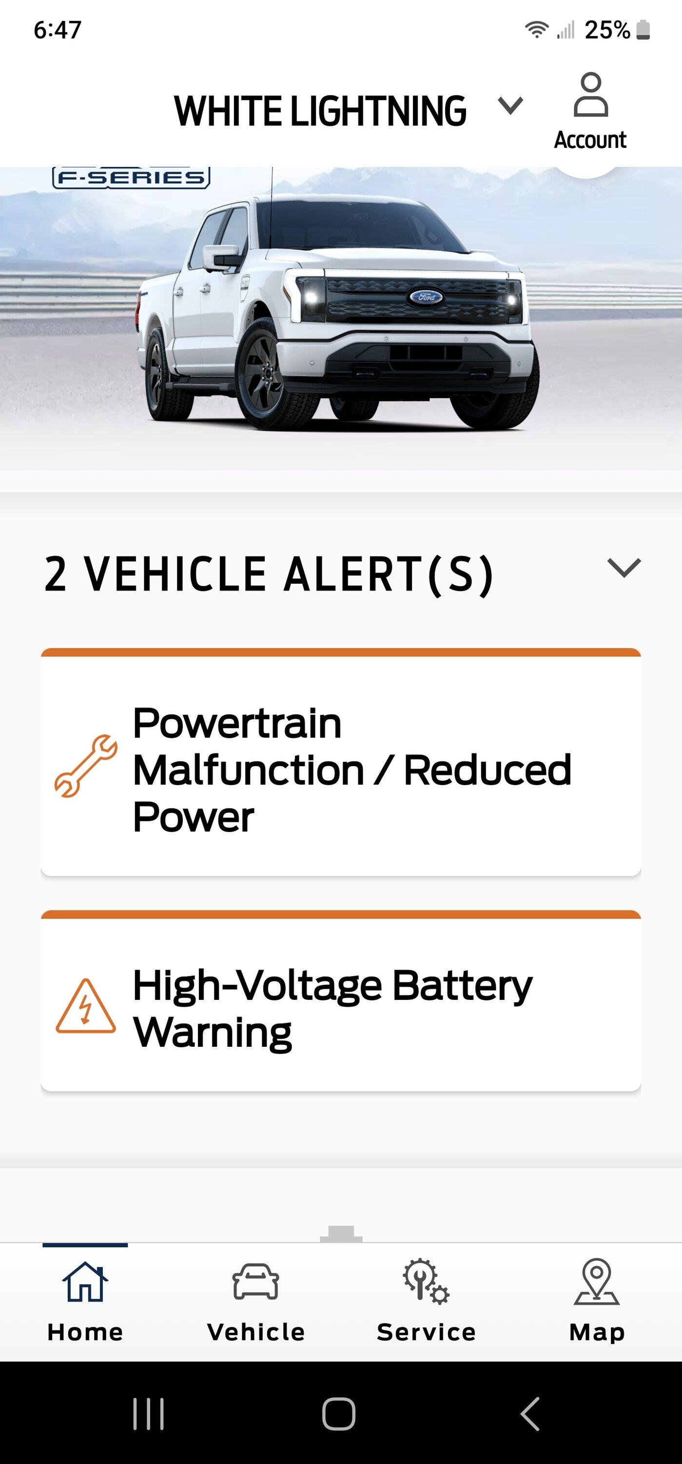 Ford F-150 Lightning Powertrain Malfunction/ Reduced Power Screenshot_20230902_184700_FordPass