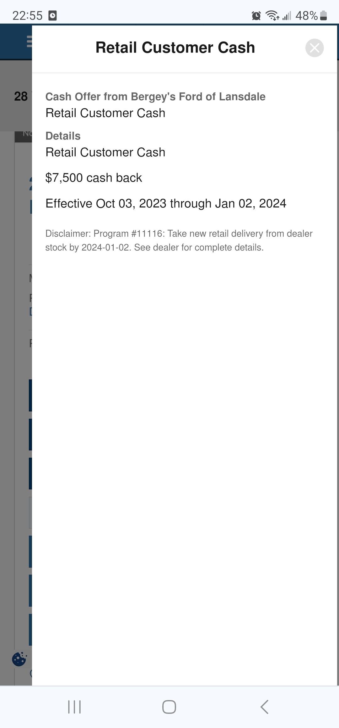 Ford F-150 Lightning Ford November incentives? Screenshot_20231022_225520_Chrome