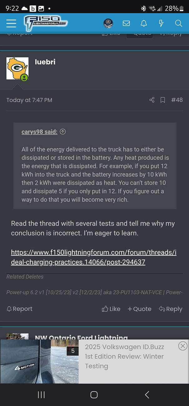 Ford F-150 Lightning Battery Preconditioning. Screenshot_20250219_212205_Chrome