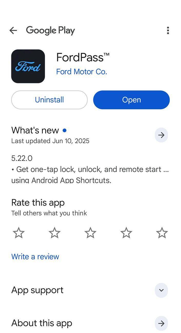 Ford F-150 Lightning Ford Pass v5.22.0 iOS & Android Screenshot_20250624-133720-862