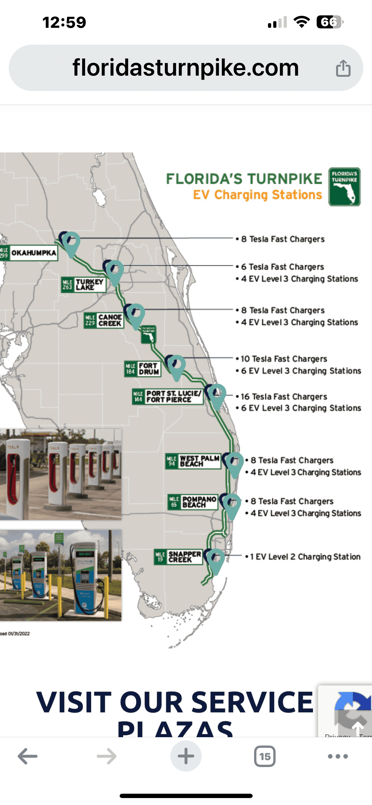 Ford F-150 Lightning Turnpike ev charger Service Plazas – Florida's Turnpike