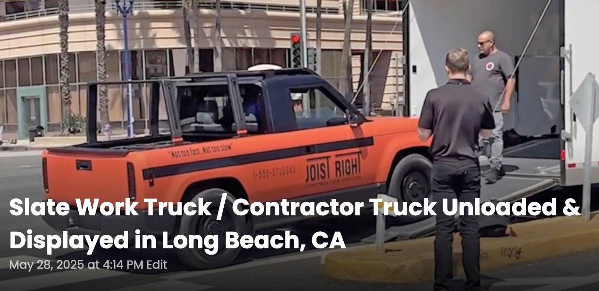Ford F-150 Lightning SLATE Truck Debuts as a Pickup convertible-to SUV. Priced Under $20K With Incentive slate-work-truck-video-