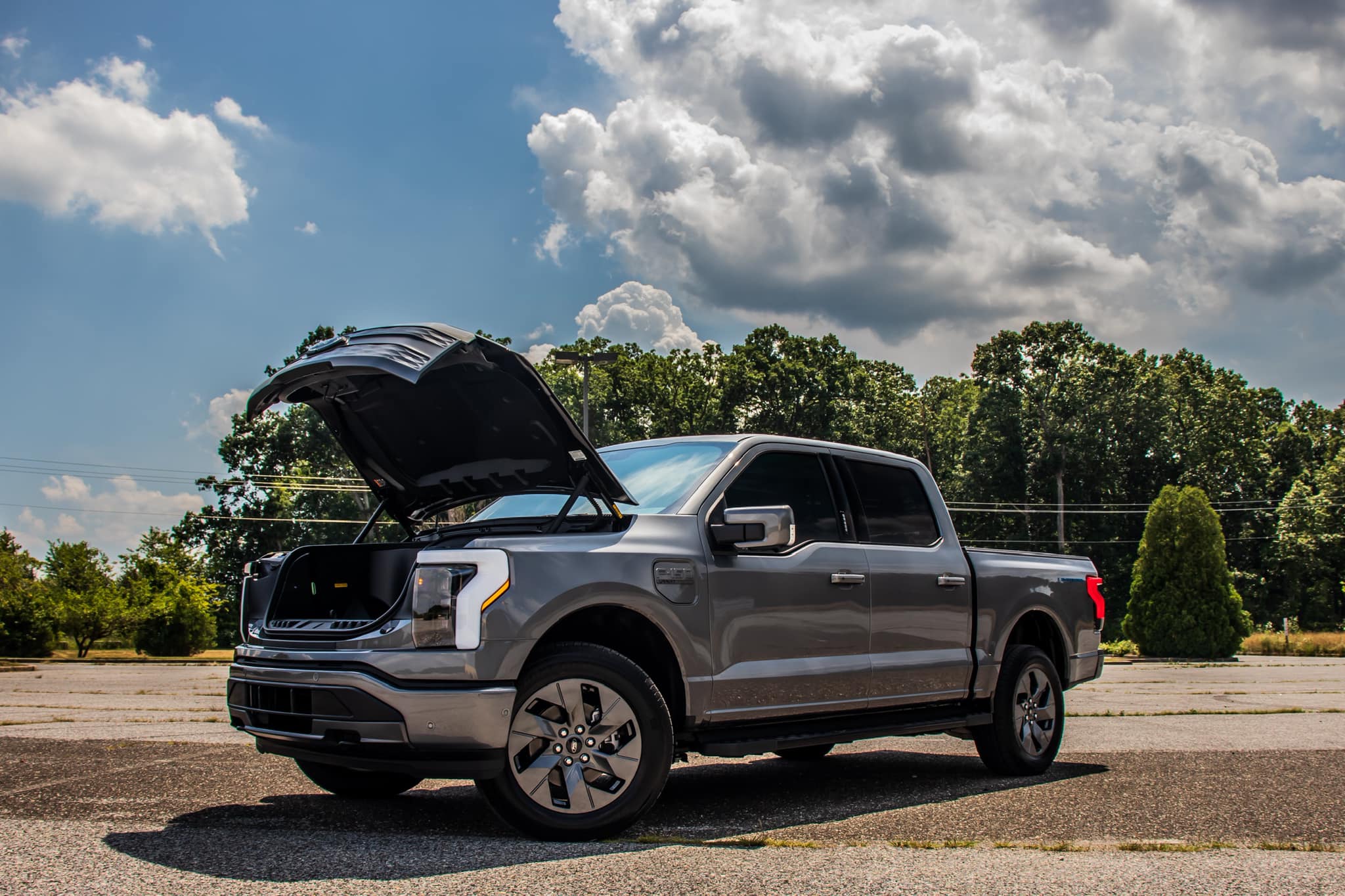 Ford F-150 Lightning STONE GRAY F-150 Lightning Photos & Club Stone Gray Ford F150 Lightning 2022 2