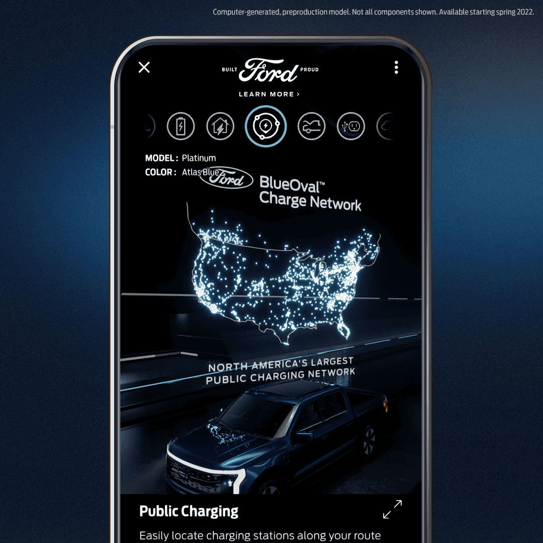 Ford F-150 Lightning Ford Launches F-150 Lightning 3D Augmented Reality Experience StrikeAnywhere_Phone_square_charge network