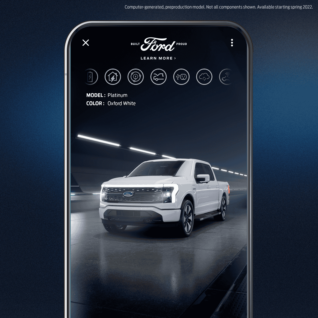 Ford F-150 Lightning Ford Launches F-150 Lightning 3D Augmented Reality Experience StrikeAnywhere_Phone_square_hero