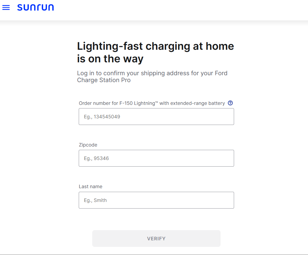 Ford F-150 Lightning My Ford Charge Station Pro Is On The Way! Due June 15 Sunrun_verify