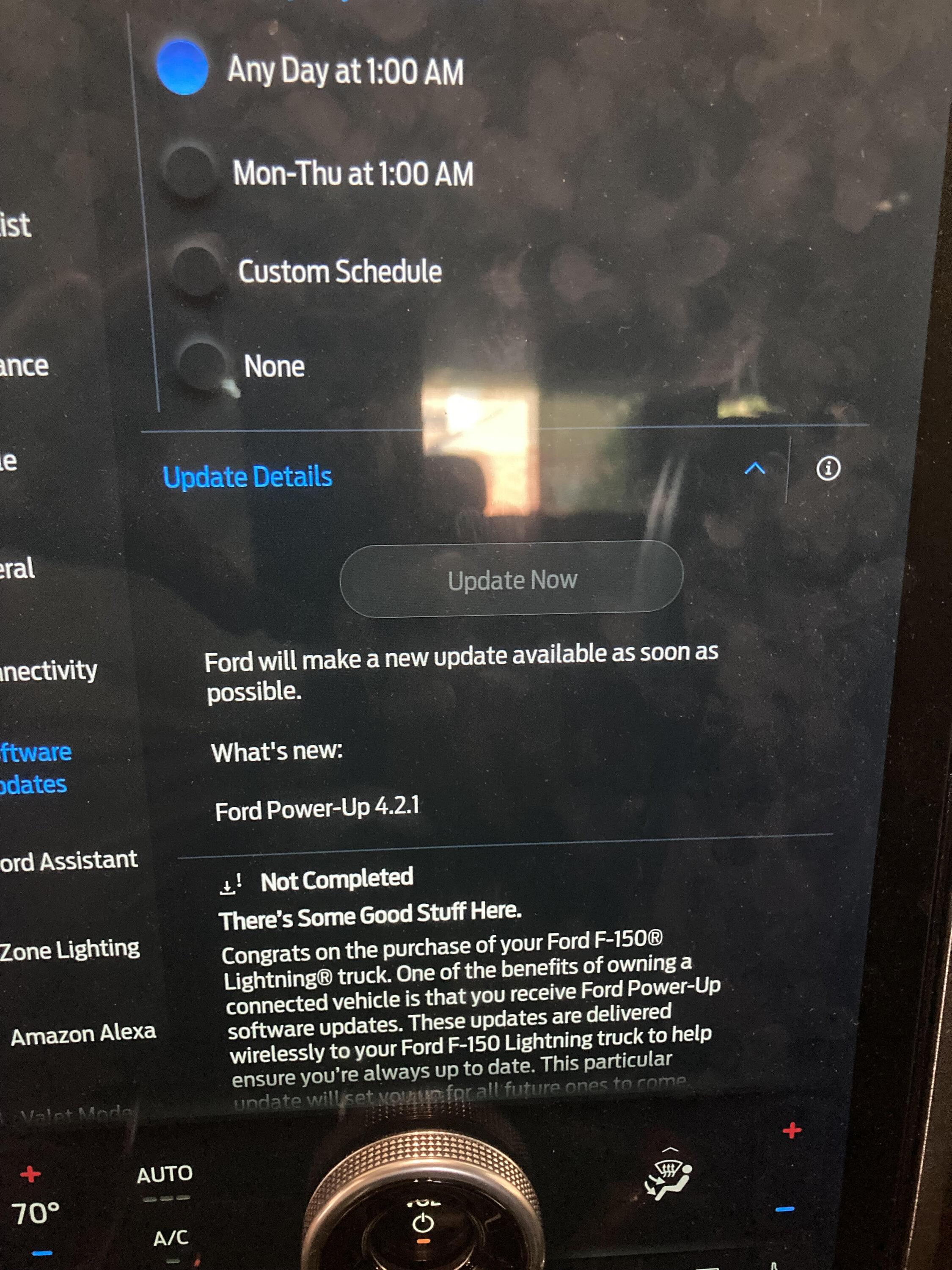 Ford F-150 Lightning Ford Power-Up 4.1.2 UI Update Sync 4 Failed Update 3-30-23