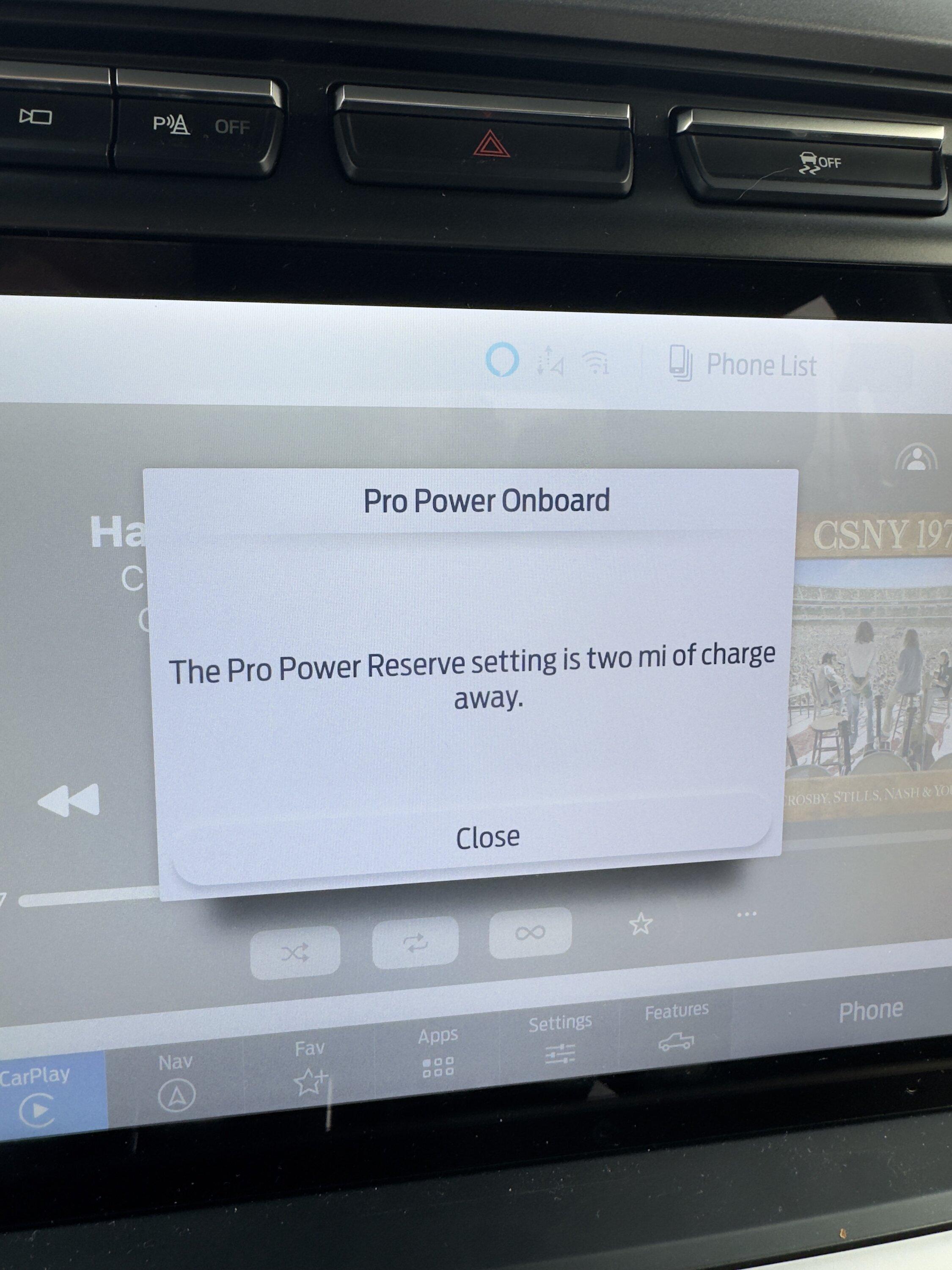 Ford F-150 Lightning Propower Onboard Error Message tempImageikLB3G