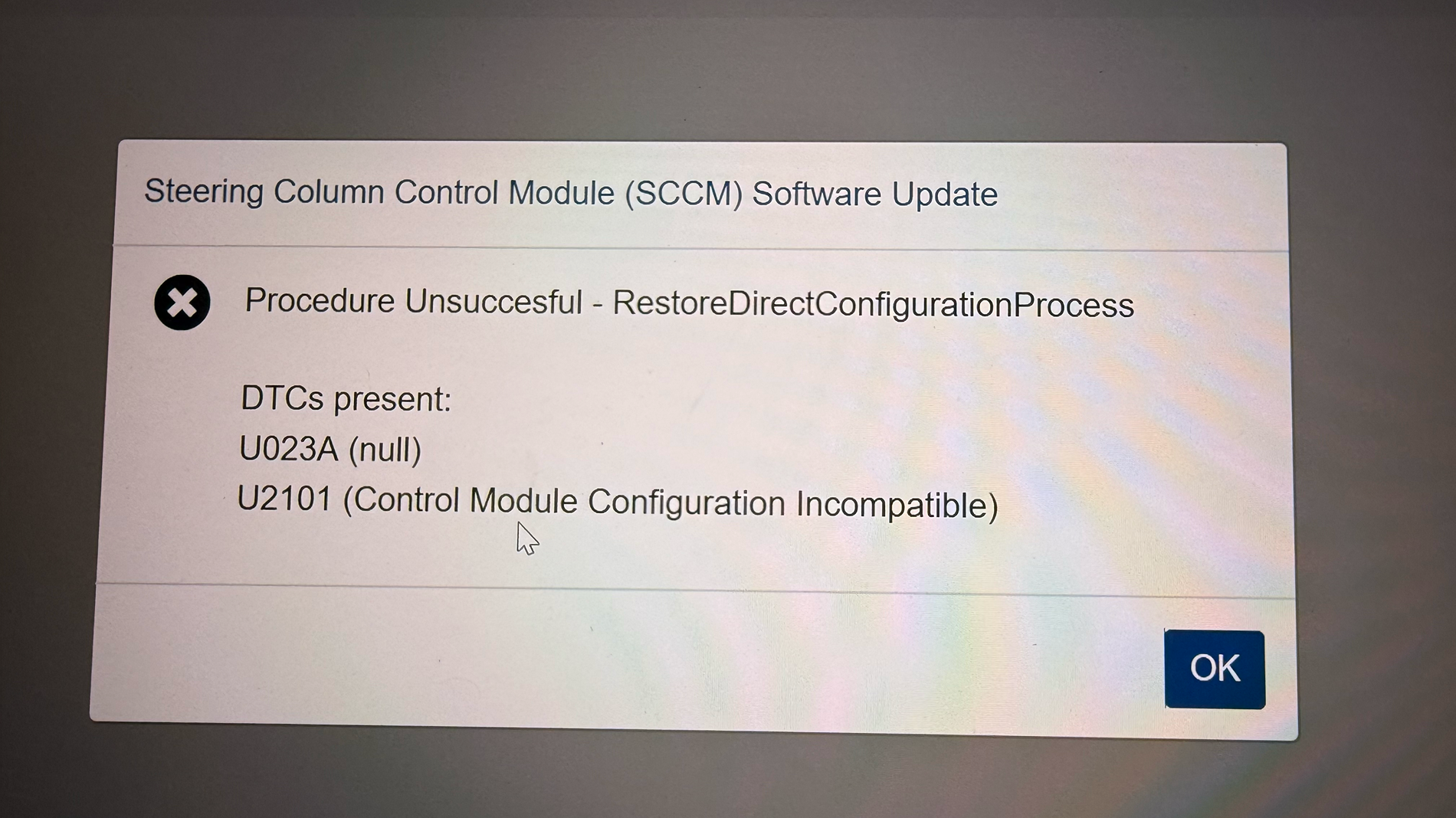 Ford F-150 Lightning Can't update SCCM tempImagerFJicC