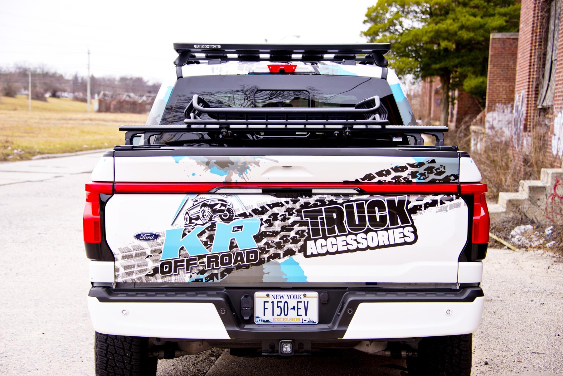 Ford F-150 Lightning Rhino-Rack XTray & Pioneer Racks Installed Truck8 (Small)