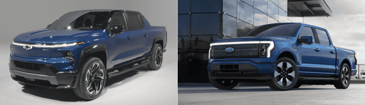 Ford F-150 Lightning 2024 Chevy Silverado EV trucks