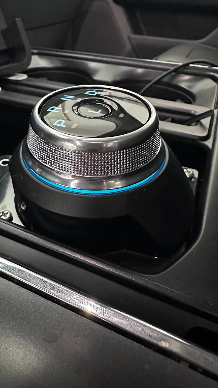 Ford F-150 Lightning ROTARY DIAL installation with  12" screen - without removing upper trim unnamed