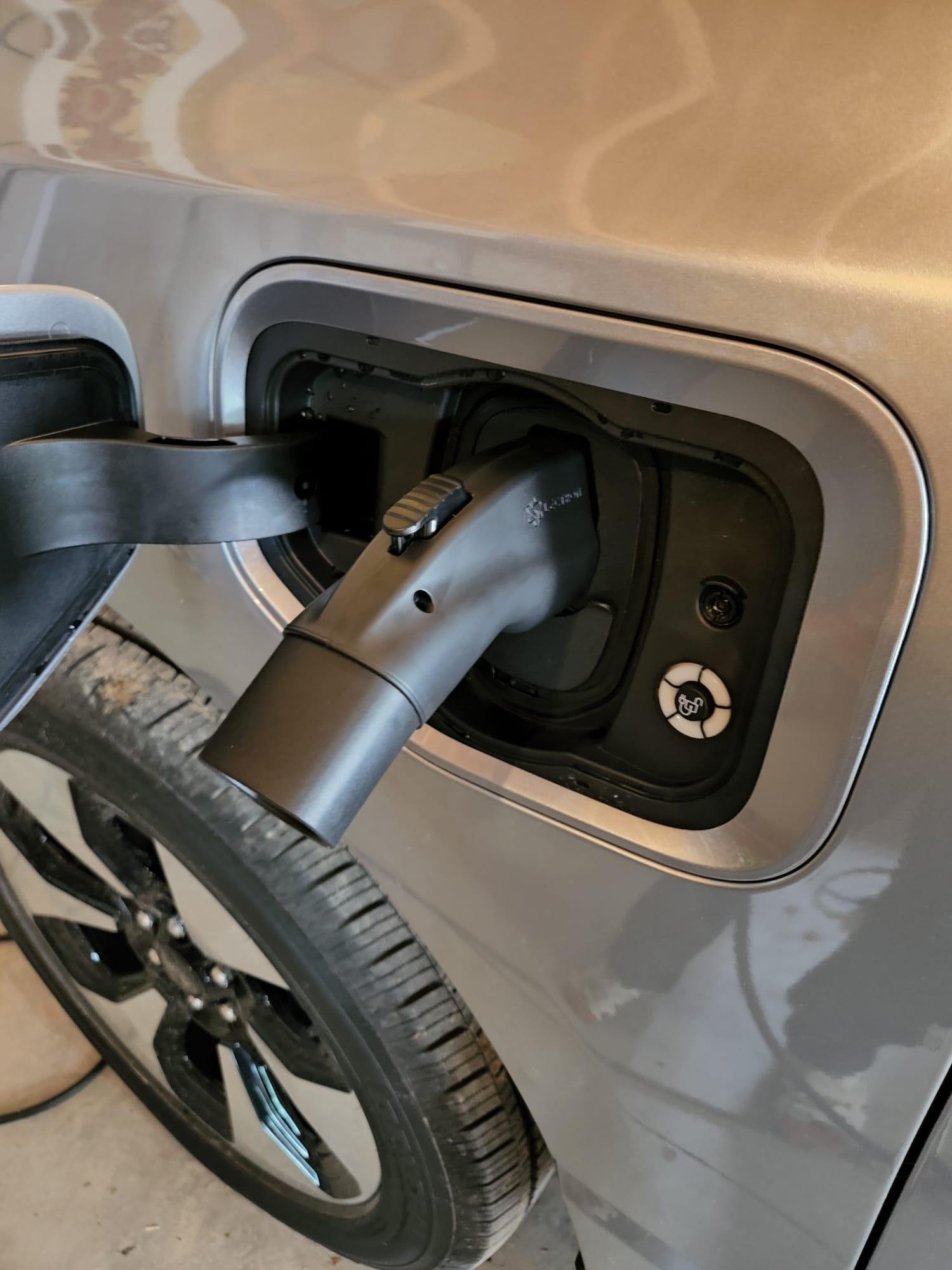 Ford F-150 Lightning Charging the F-150 Lightning with Tesla Wall Charger v3 WORKS! WhatsApp Image 2022-06-01 at 2.02.47 PM