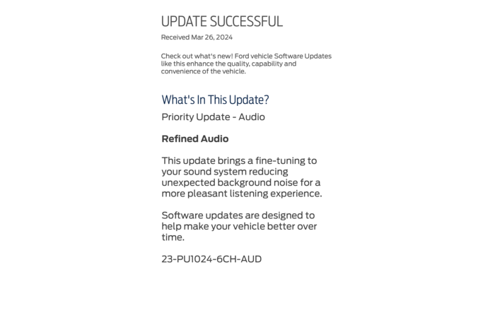 Software Priority Update: 23-PU1024-6CH-AUD - Refined Audio