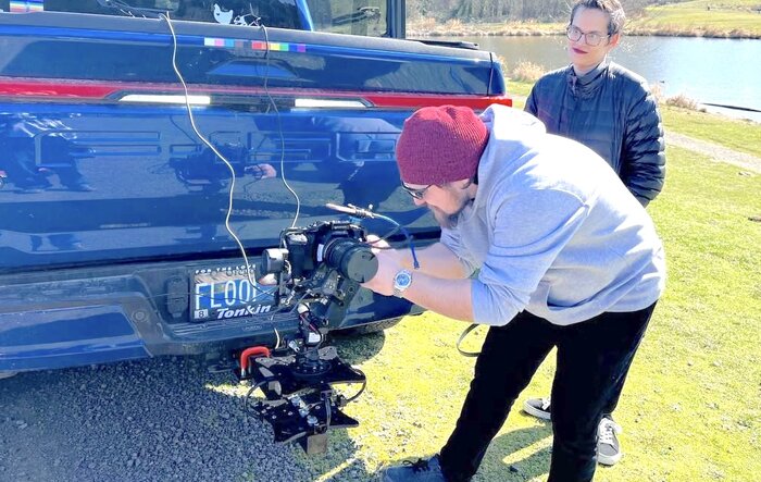 F-150 Lightning as a Camera Truck Chase Vehicle