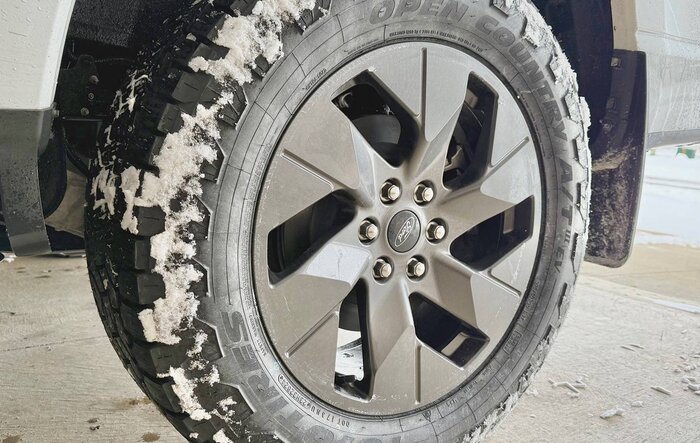 Installed Toyo Open Country AT3 EV 116 T XL All-Terrain Tires