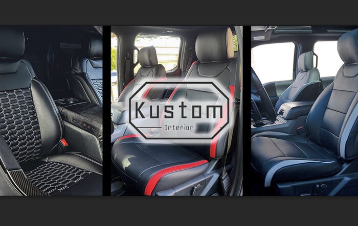 2009-Up Ford F150/F250 Custom Leather Seat Covers by Kustom Interior