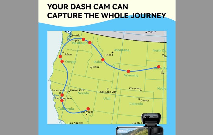 Redtiger Giveaway! Share Your Road Trip Map — Win a Dashcam Plus More!