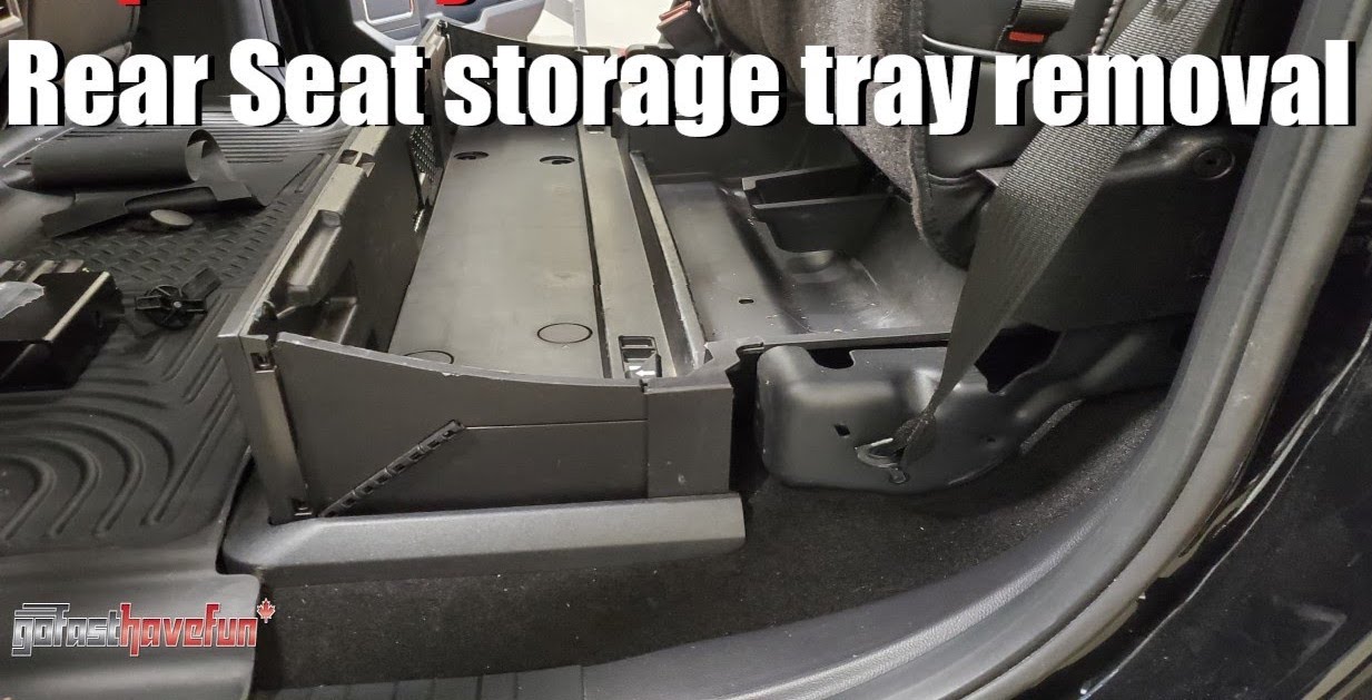 How to remove Partitioned Lockable Storage (rear seat storage tray) Ford Lightning Forum For F