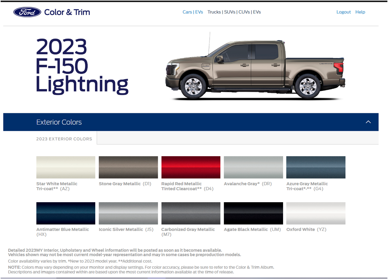 2023 Lightning New Colors Avalanche Gray And Azure Gray Metallic 