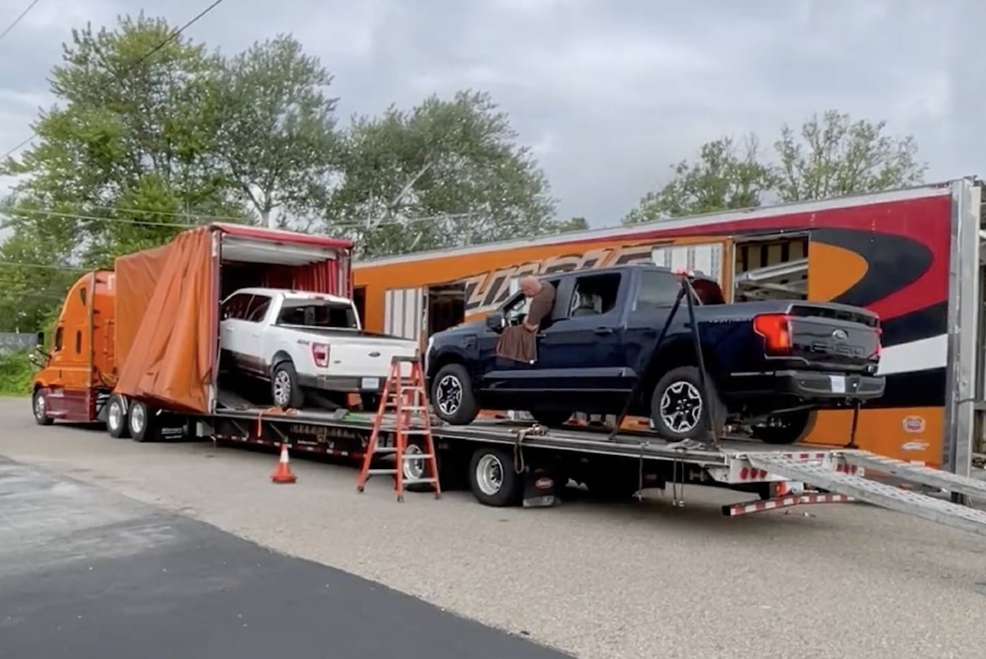 Ford Sends F150 Lightnings With Pro Power Onboard Generators to Aid in