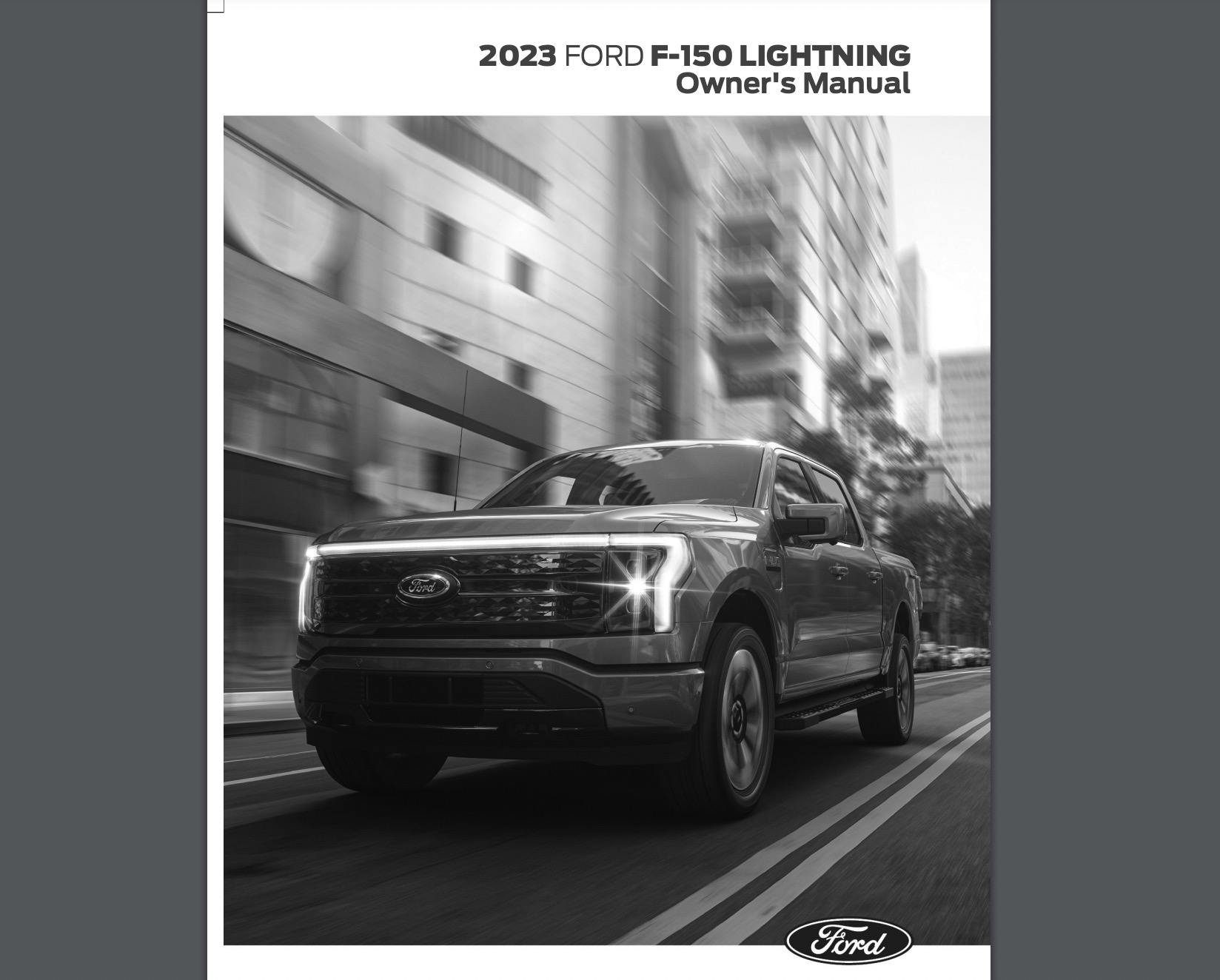 2023 Lightning Owner’s Manual PDF Ford Lightning Forum For F150